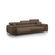 Fusion Divano con 3 sedute allungabili in tessuto smacchiabile T05 260 cm marrone