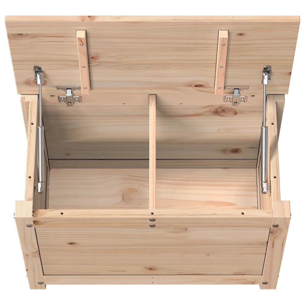 Contenitore Portaoggetti 60x32x45,5 cm Legno Massello Pino 823544