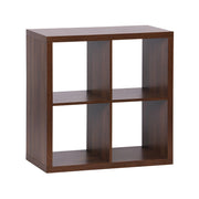 Libreria cubica a 4 scomparti, effetto noce i sweeek