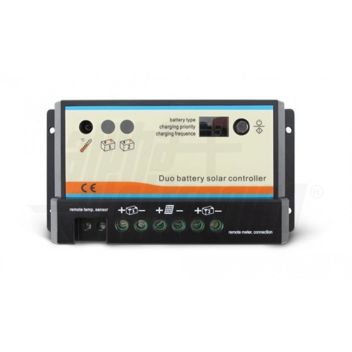 Regolatore di carica PWM 20A - 12/24V - Doppia Batteria