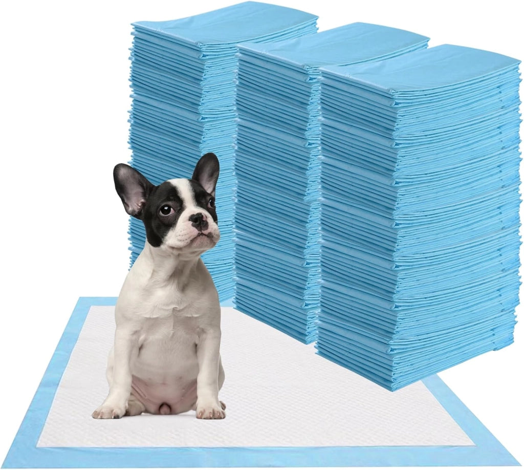 Coprimaterasso per cani e gatti, 60 x 90 cm, usa e getta a 5 strati, anti-perdita, tappetino educatore per cani comodo, super assorbente, apprendimento della pulizia (60 x 90 cm, 150 pezzi)