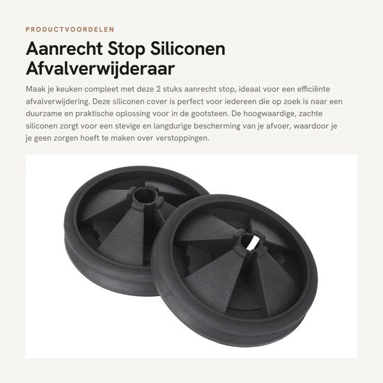 Stopper per Lavandino in Silicone - Raccoglitore di Rifiuti - Gootstoppatore - Realizzato Professionalmente - Duraturo - Adatto per 87 mm Diametro Esterno - Coperchio di Rifiuti