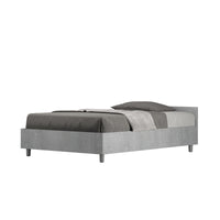 Letto 1 Piazza e Mezzo 120x190 cm con Rete Nuamo Cemento