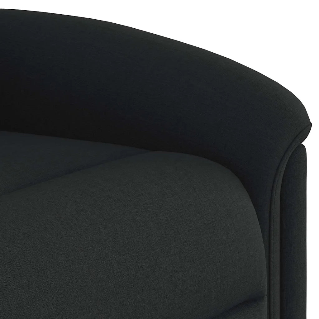 Divano Sedia-Poltrona Reclinabile in Tessuto Nero 611463