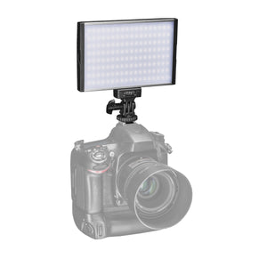LED Niova 150 Bi Color Luce fotografica per video con batteria inclusa, lampada on-camera 15 W, temperatura colore regolabile 3200-566 K, dimmerabile