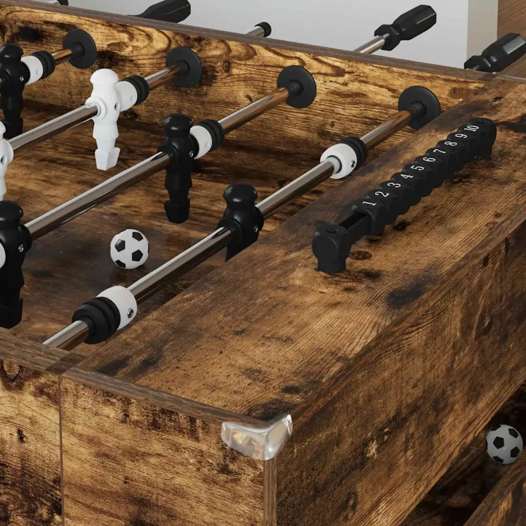 Tavolo da Foosball Quercia Affumicata 146,5 x 74 x 85 cm