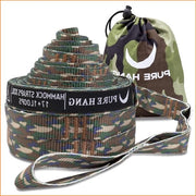 Set di fissaggio per lettini oscillanti - XXL sistema di sostegno per lettini oscillanti - traverse esterne per alberi - regolabile - 36 m x 25 cm - 17 + 1 anelli per cinghia - 640 kg certificato TÜV