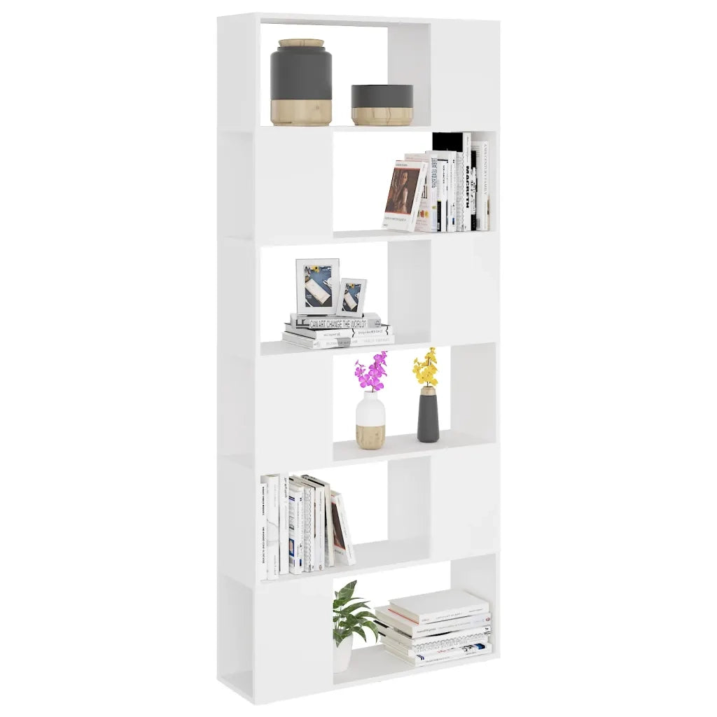 Libreria/Divisorio Bianco 80x24x186 cm in Truciolato cod mxl 6399