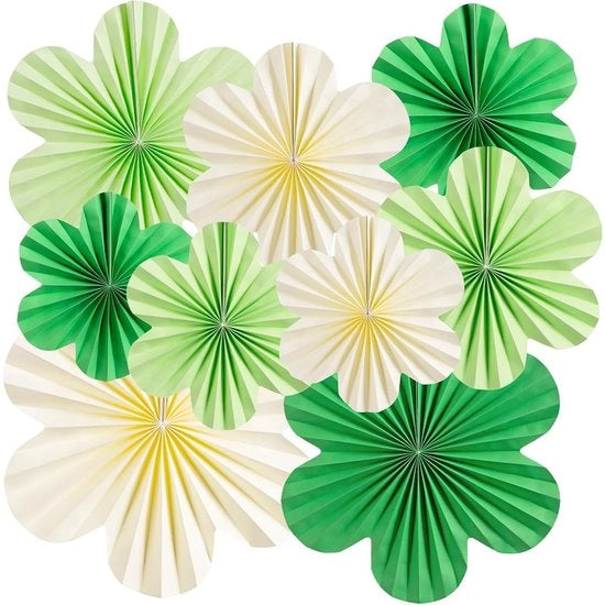Set di decorazioni floreali in carta da 9 pezzi per feste