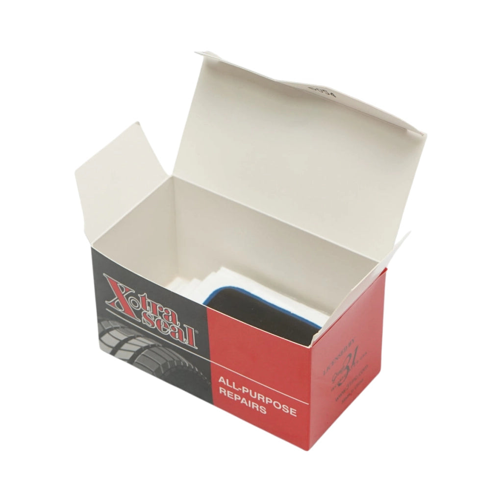 Toppe di vulcanizzazione rettangolari 75x45mm per camere d'aria X-TRA SEAL