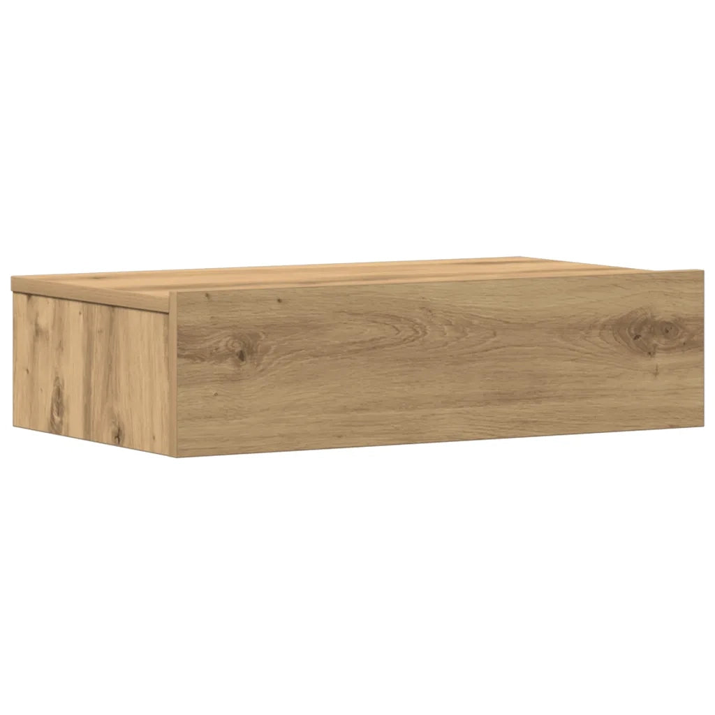 vidaXL Comodino Rovere Artigianale 60x35 cm in Legno Multistrato