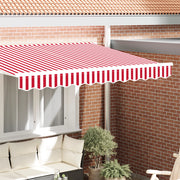 Tenda da sole per telaio da 2,5 m rossa e bianca 2,3x0,2 m