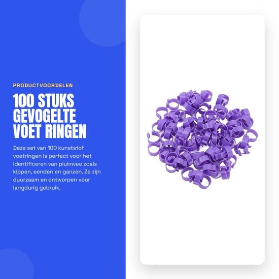 Racchette Identificazione 100 pezzi - Racchette per Piede - Clip per Identificazione - Accessori per la Salute - Racchette in Plastica - Etichette di Identificazione