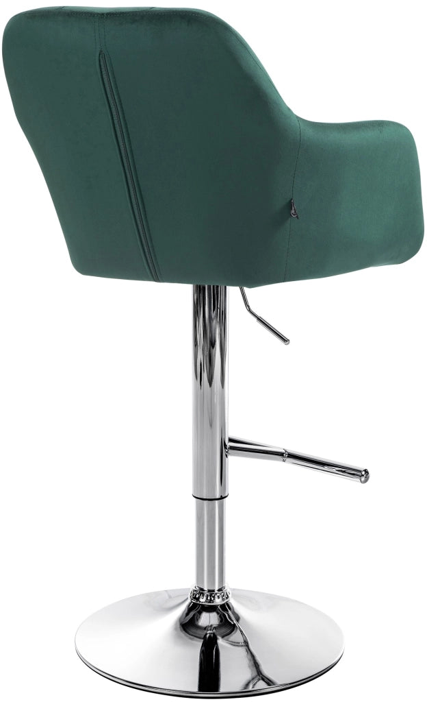 Barhocker Natoma Samt chrom