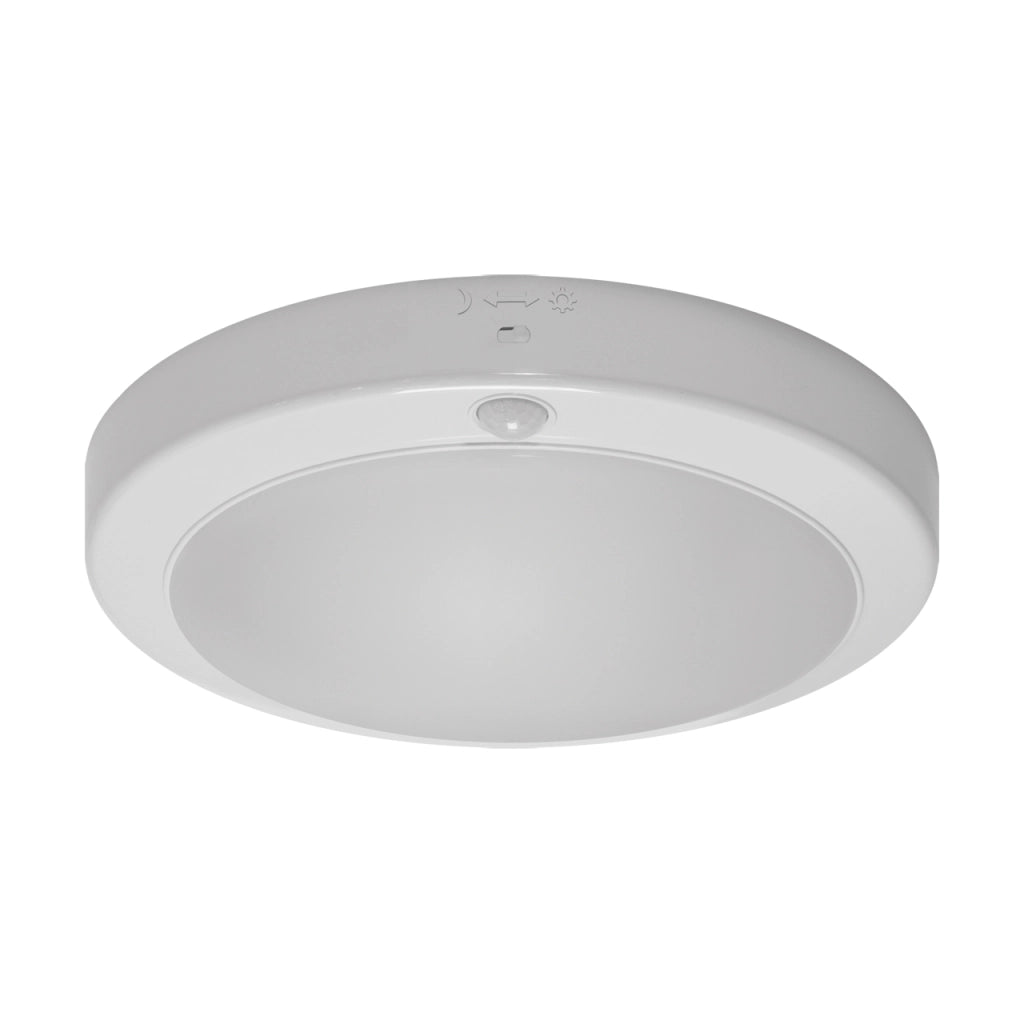 Plafoniera bagno tonda bianca 24cm LED 18W PIR Lopez Struhm