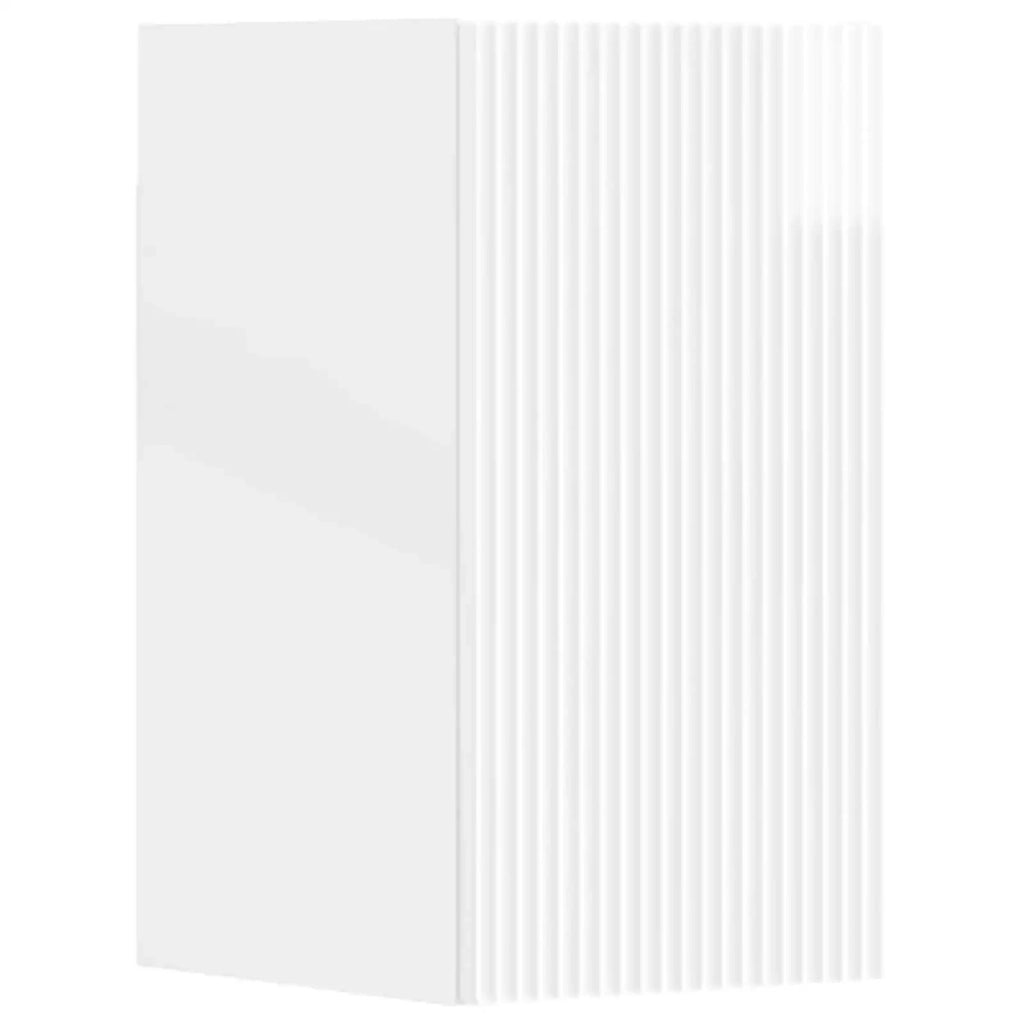 Set di mobili per il bagno 3 pz Bianco Lucido 3406067