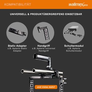 Aptaris Blackmagic Cinema Set Video Cage Rig System (incl. modulo asta 15mm) per BMC