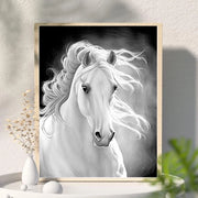 Pittura con Diamanti Cavallo / Set di Pittura con Diamanti per adulti e bambini 40x50cm