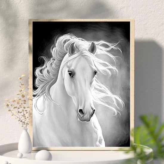 Pittura con Diamanti Cavallo / Set di Pittura con Diamanti per adulti e bambini 40x50cm