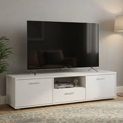 Charo, Mobile Porta tv un Cassetto, 147.2x39.8x38.4h cm Bianco