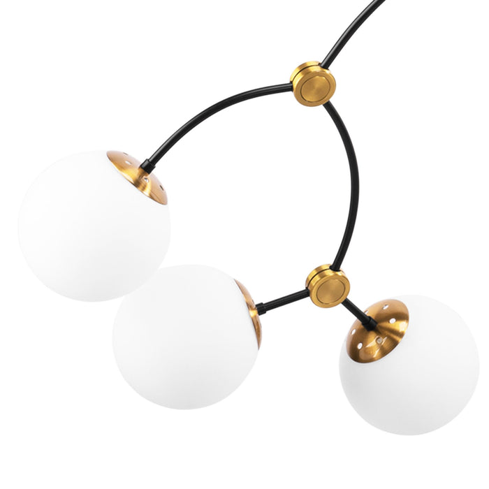 Lampada Da Soffitto Black Mat APP1673-8CP