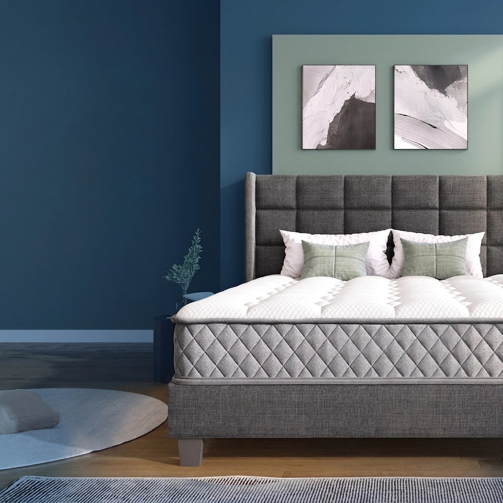 Materasso Ortopedico a Molle Insacchettate 90x200 cm H3 Spessore 20 cm 7 Zone con Schiuma Fredda e Rivestimento OEKO-TEX