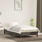 Giroletto senza Materasso Grigio Scuro 80x200 cm Velluto 346941