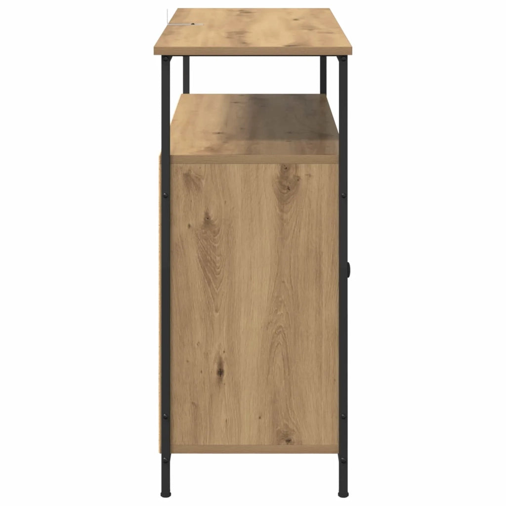 Credenza | Madia | Buffet da pranzo | Armadio da pranzo Rovere artigianale 100 x 35 x 80 cm Legno multistrato