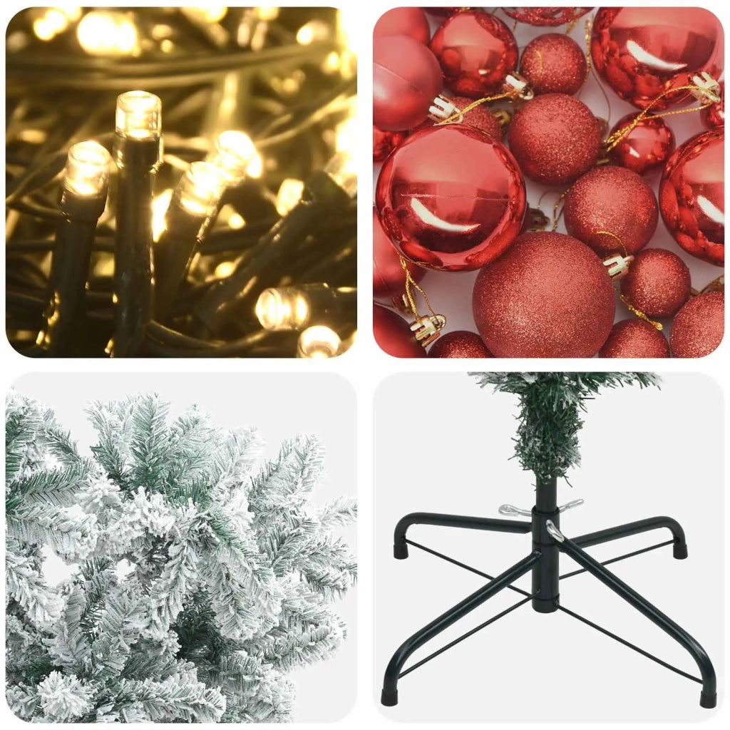 Albero di Natale artificiale con palline 240 cm 300 LED 3460849