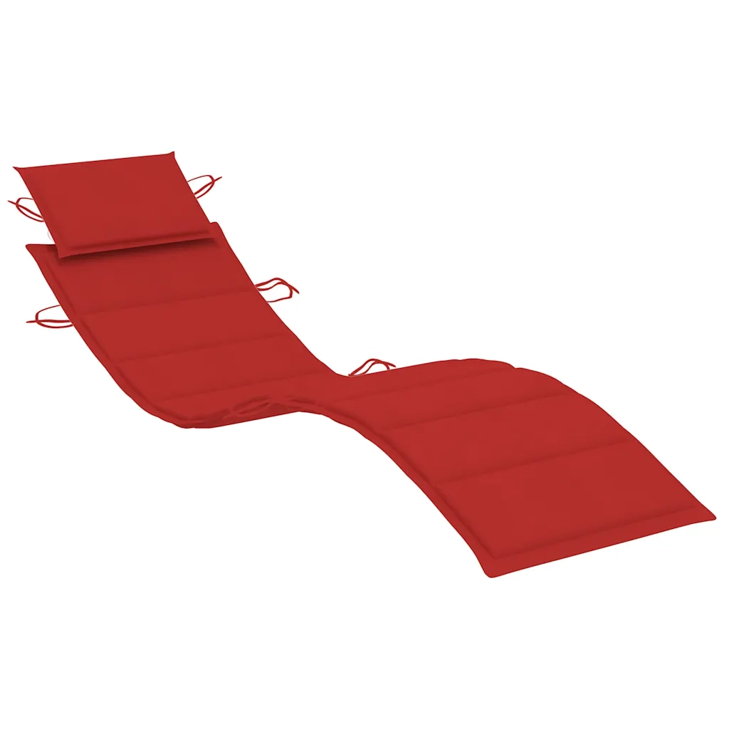 Lettini Prendisole 2 pz con Tavolo e Cuscini in Legno d'Acacia 3077382