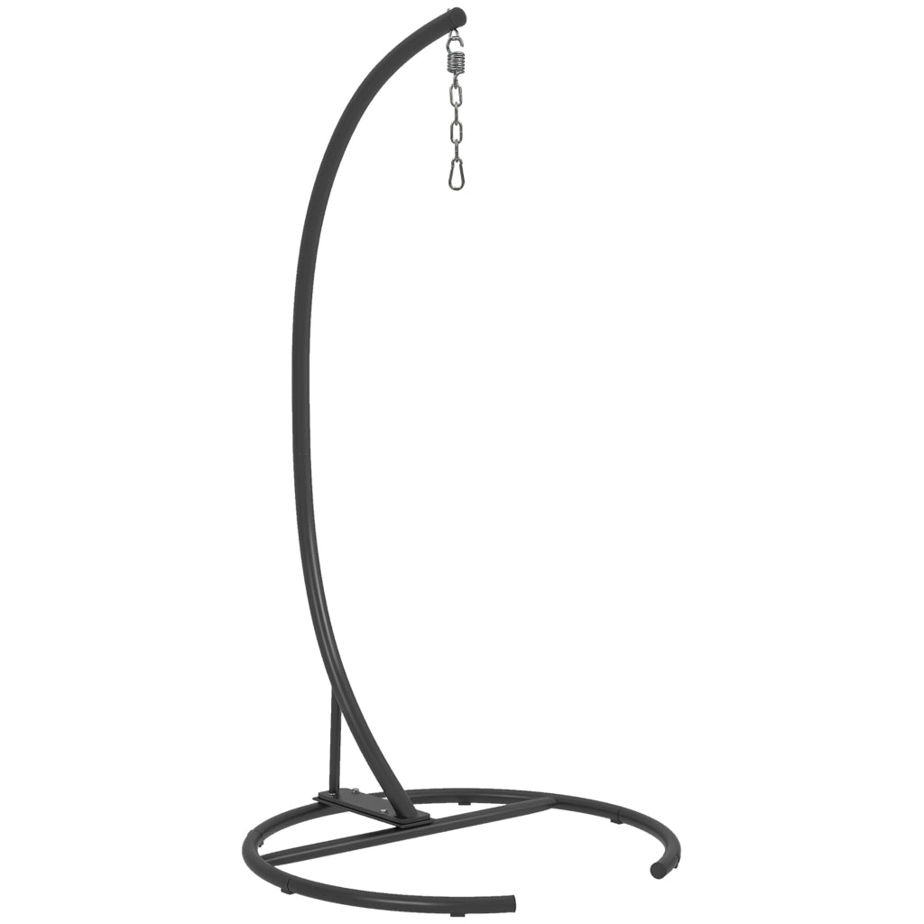Supporto per poltrona sospesa ¨C zephmum ¨C base rotonda, telaio metallo, ?102x195 cm, nero