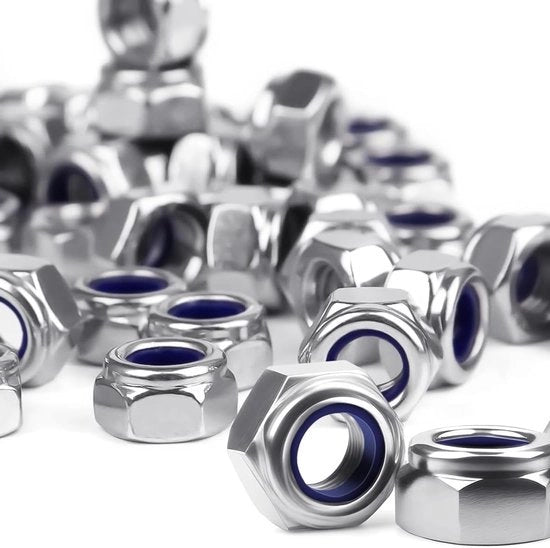 50 Pezzi di Viti Autoallentanti M6 in Acciaio Inox A2/V2A - Duraturo, Resistente alla Corrosione e Affidabile