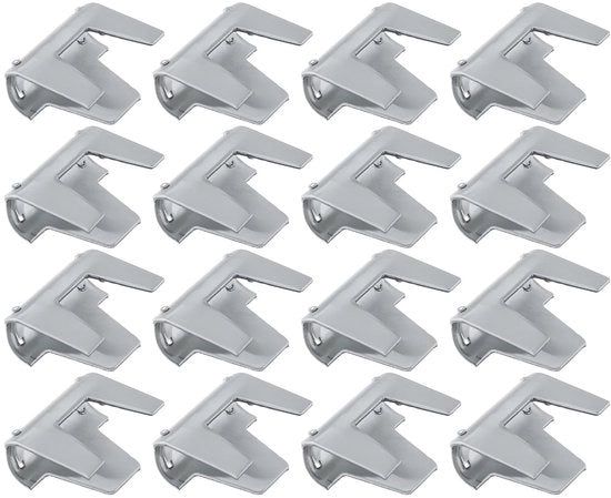 Clips per cavi 160 pezzi - Clips di rivestimento - Accessori per cavi di mobili - Resistente alla ruggine - 16,7x14x7,6mm - Per la riparazione di divani e poltrone - Clips per mobili