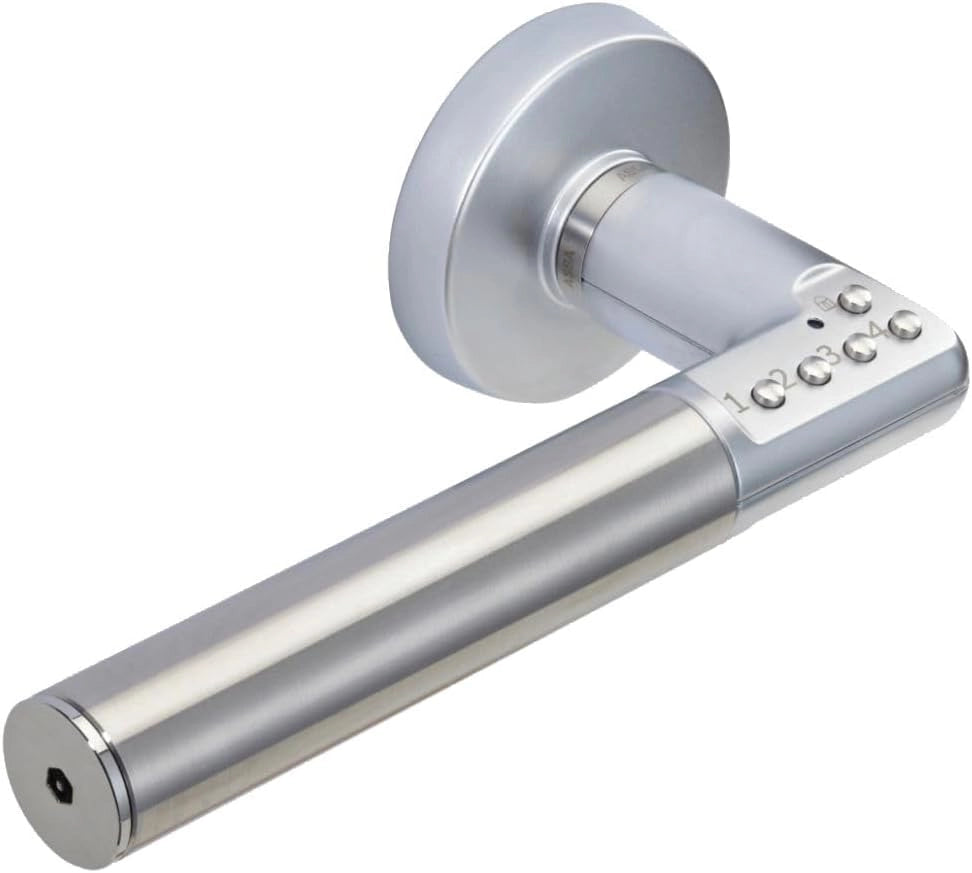 Set di 2 maniglie per porta con codice elettronico codice handle-color argento - Mano. Sinistra