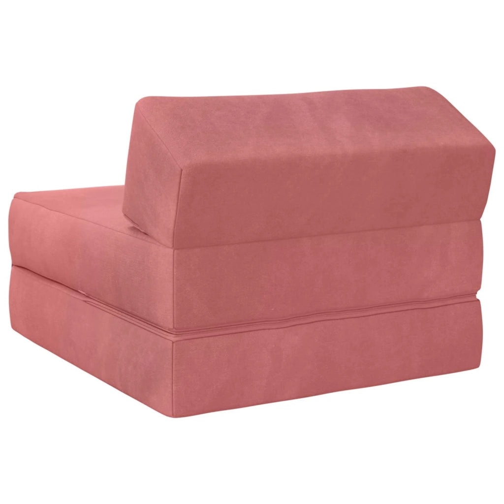 Divano Letto Pieghevole Rosa 60 x 70 x 41 cm Tessuto 900061