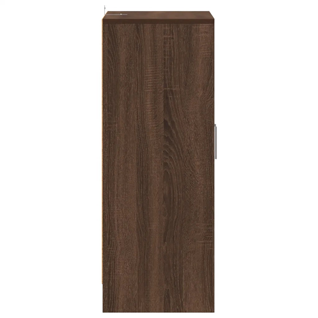 Scarpiera Rovere Marrone 60x35x92 cm in Legno Multistrato
