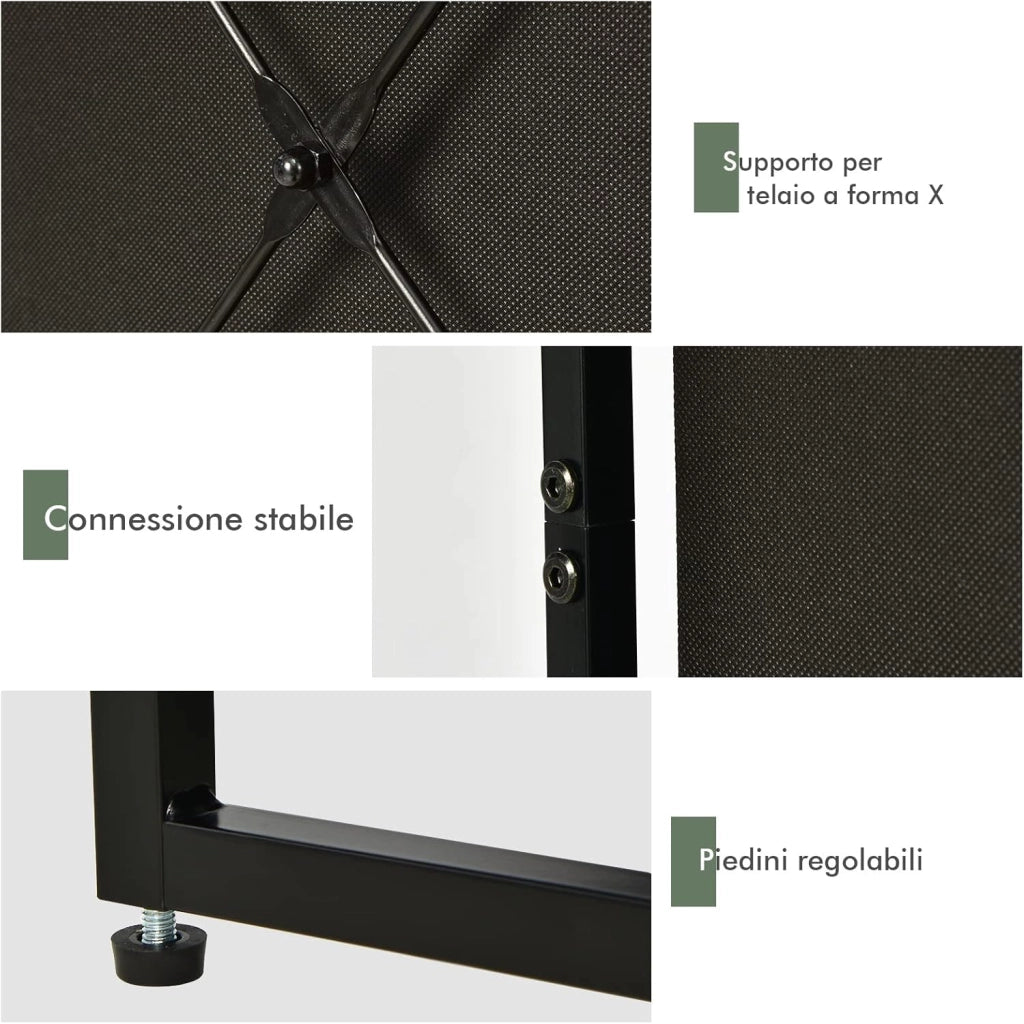 Libreria Multifunzionale, con 3 Ripiani Aperti e 3 Cassetti in Tessuto, con Struttura in Acciaio e Dispositivo Antiribaltamento, Libreria per Soggiorno Studio Camera da Letto, 43x39x156cm
