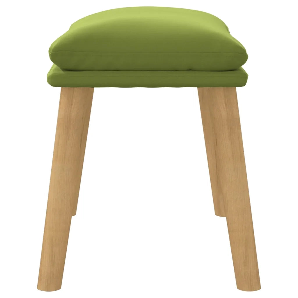 Poggiapiedi Verde Chiaro 45x29,5x35 cm in Velluto 341438