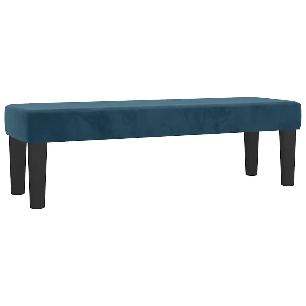 Giroletto a Molle con Materasso Blu Scuro 160x200 cm in Velluto