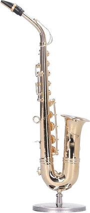 Ornamenti Miniaturistici Saxofono Modello - Ottone Decorazioni Musicali