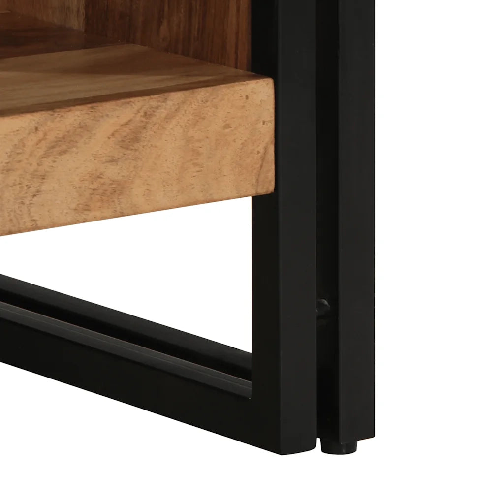 Tavolino da Salotto 50x50x38 cm Legno Massello di Acacia