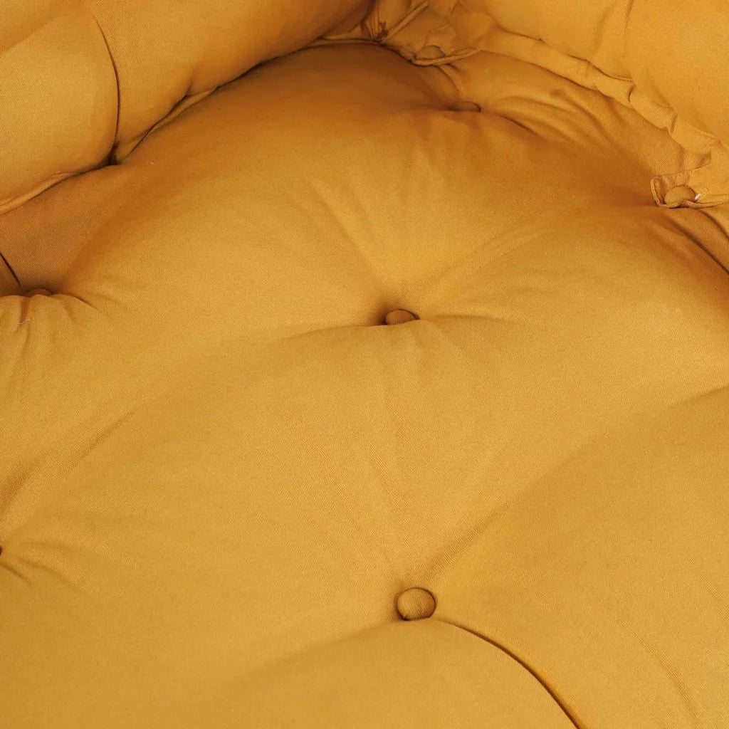 Cuscino per Divano Pallet 3 pz | Cuscini per sedie Giallo 120 x 80 x 38 cm Tessuto