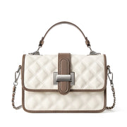 Borsa tote LOVEVOOK in vera pelle da donna, borsa a tracolla grande bianca