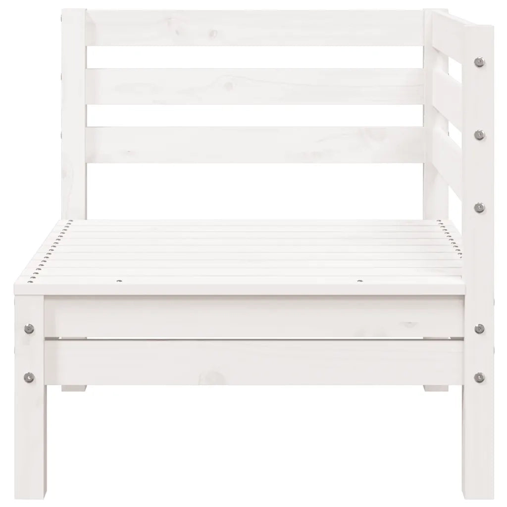 Divano da Giardino a 3 Posti in Legno Massello di Pino Bianco 838027