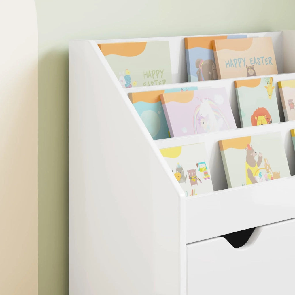 Libreria per Bambini Bianco Lucido 60 x 29,5 x 69 cm