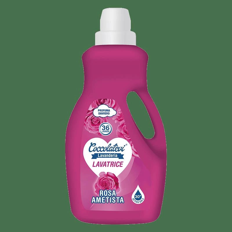 COCCOLATEVI LIQUIDO PER LAVATRICE IN FORMATO DA 1800ML ROSA AMETISTA