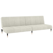 Divano letto | Sof¨¤ letto | Letto singolo a 2 Posti Crema in Velluto