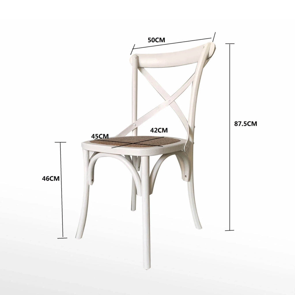 LÚZETE - SEDIA IN LEGNO DI BETULLA BIANCA GRETTE
