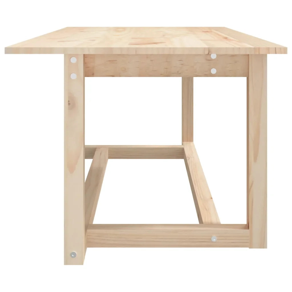 Tavolino da Salotto 110x55x45 cm Legno Massello di Pino 822167