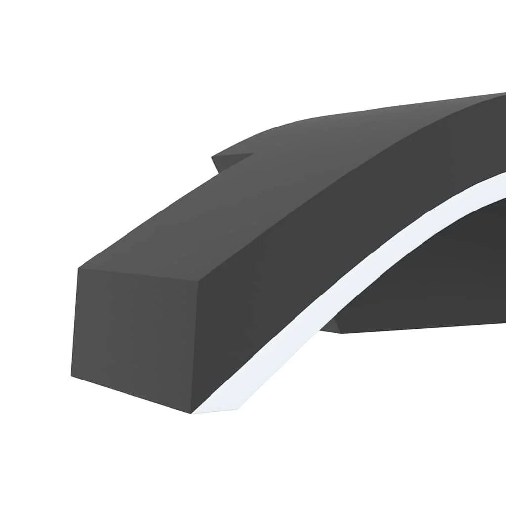 Set di 2 applique LED per esterni 27,5 x 7 x 10 cm robuste e durevoli moderne in alluminio nero 02_0056591